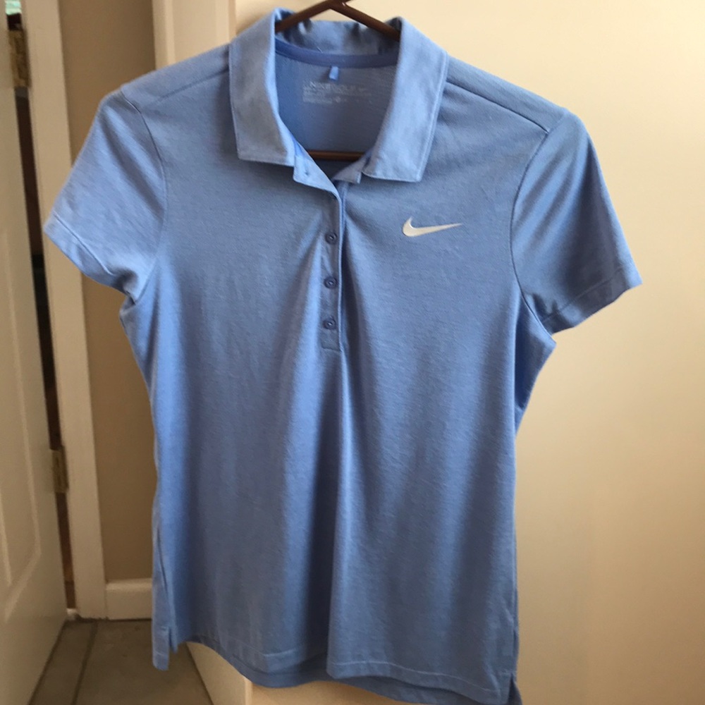 Nike light blue golf polo drifit. EUC!